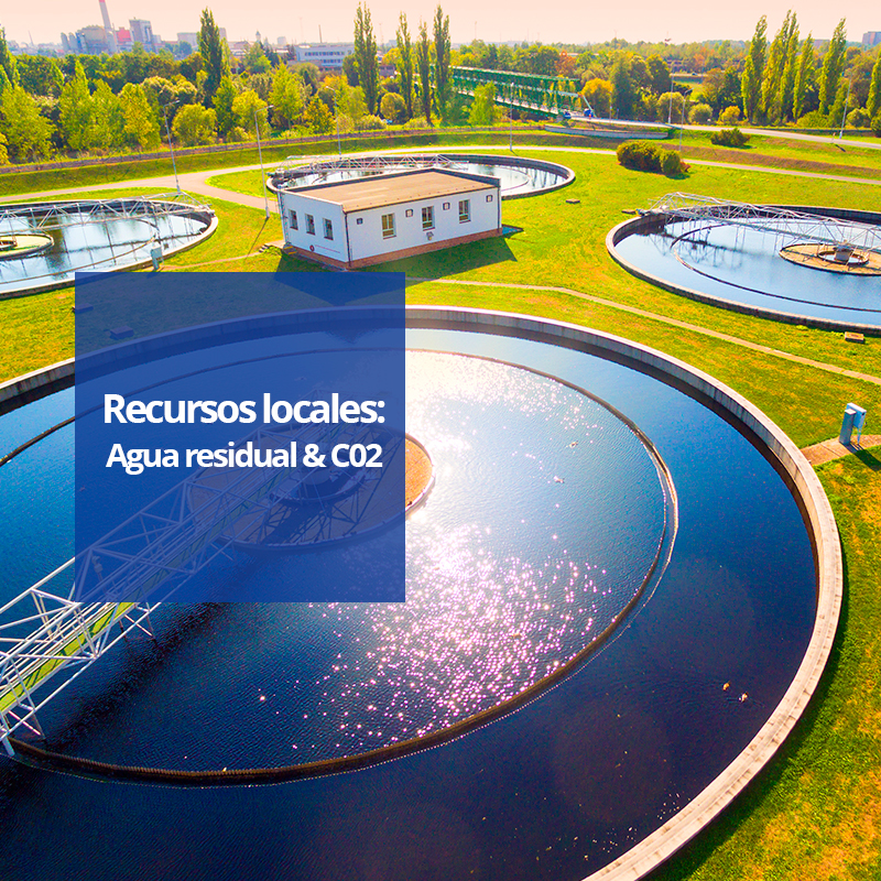 Recursos locales. Aguas residuales y CO2